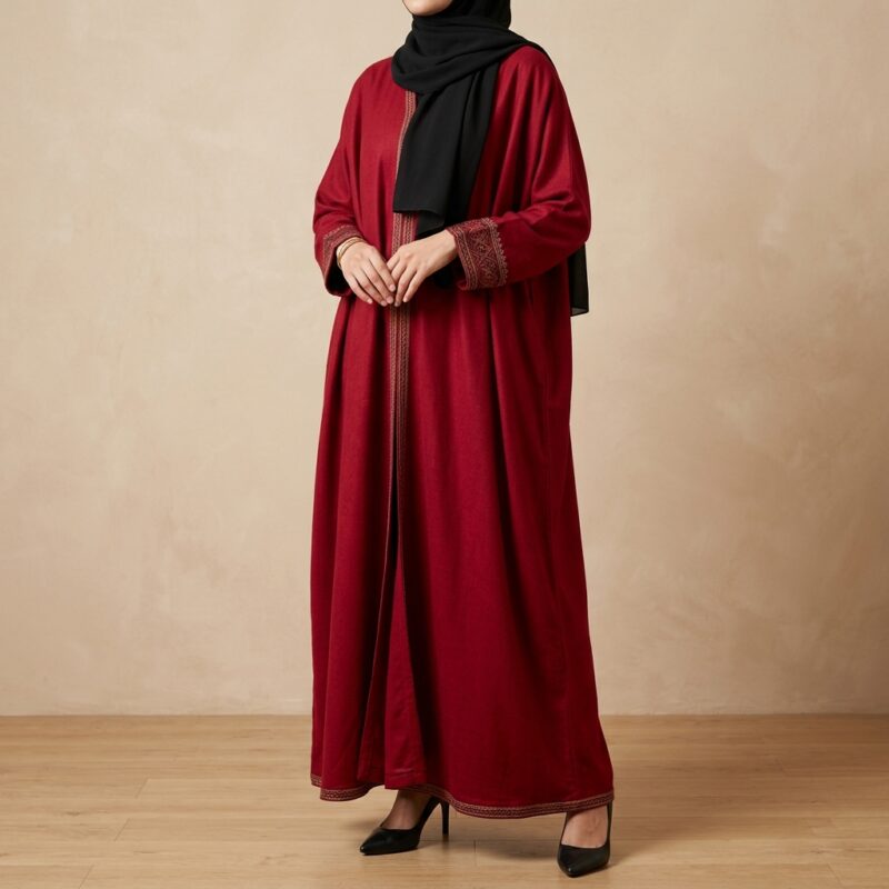 Pashmina Ruby Abaya