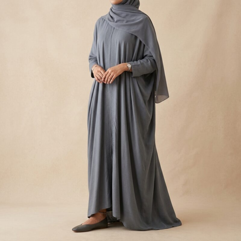 Pashmina Slate Abaya